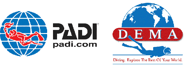 PADI DEMA logos