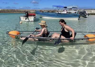 Glass bottom kayaks - Salt Cay