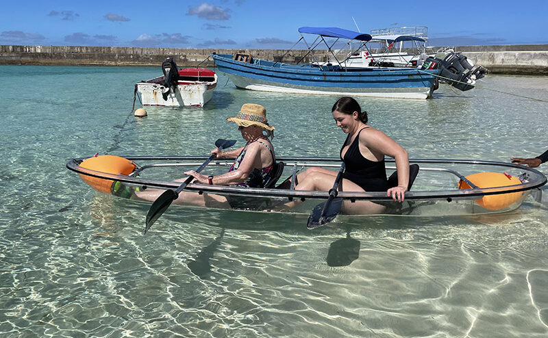 Glass bottom kayaks - Salt Cay